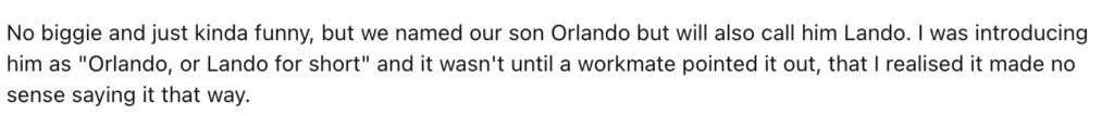 Reddit comment